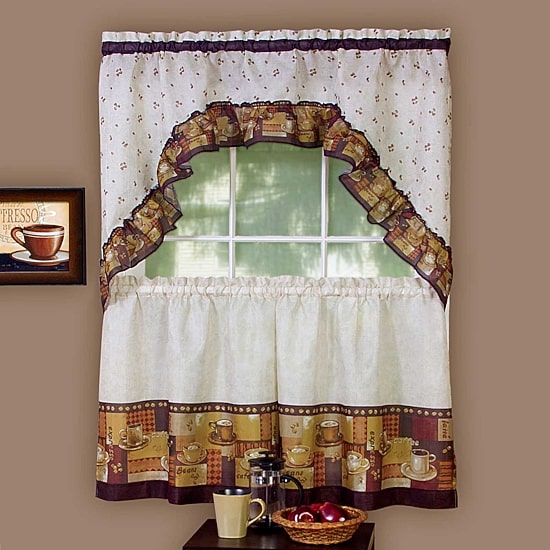 Rod Pocket Kitchen Curtains & Drapes Window Set