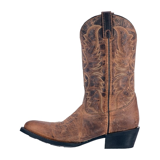 Laredo Mens Birchwood Block Heel Cowboy Boots