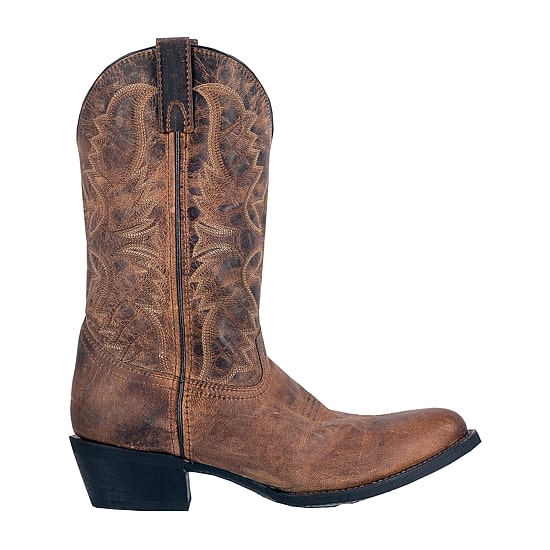 Laredo Mens Birchwood Block Heel Cowboy Boots