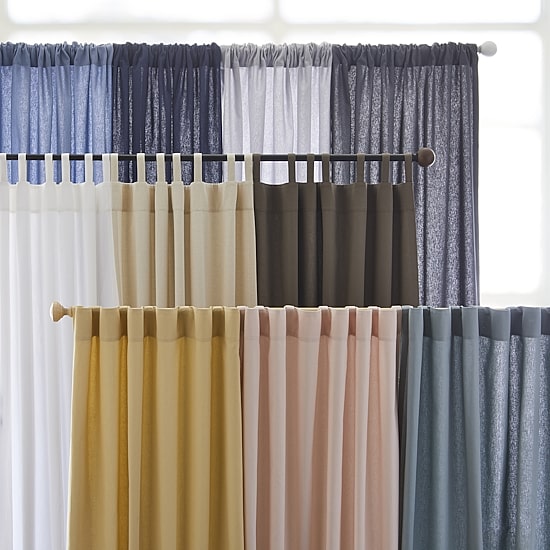 Linden Street Naturals 3-Ways To Hang Rod Pocket Back Tab Light-Filtering Single Curtain Panel