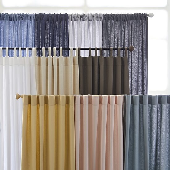 Linden Street Naturals 3-Ways To Hang Rod Pocket Back Tab 100% Blackout Single Curtain Panel