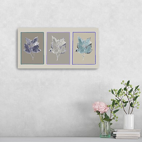 Lumaprints Three Botanicals I Modern Canvas Art