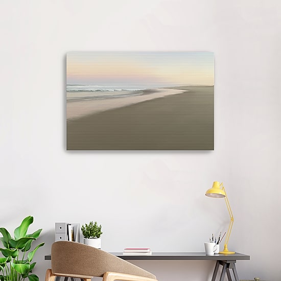 Lumaprints Soft Beach Embrace Coastal Canvas Art