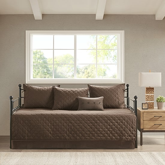 Madison Park Daybed Westbrook 6-pc. Reversible Faux Suede Coverlet Set