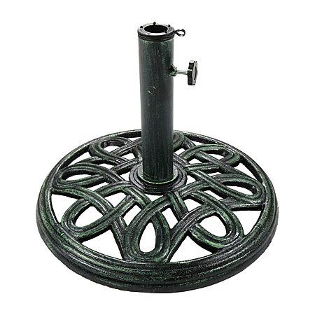 concrete patio umbrella base 20 lb Round Stand Resin D2 3/16