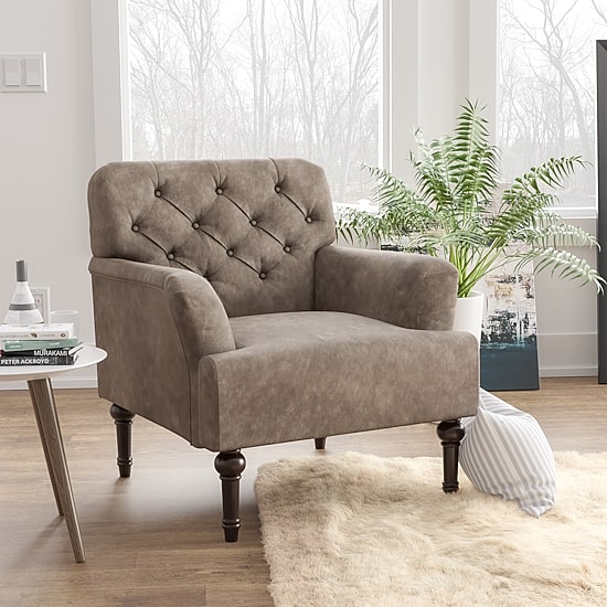 Furniture of America™ Chariot Tufted Upholstered Armchair