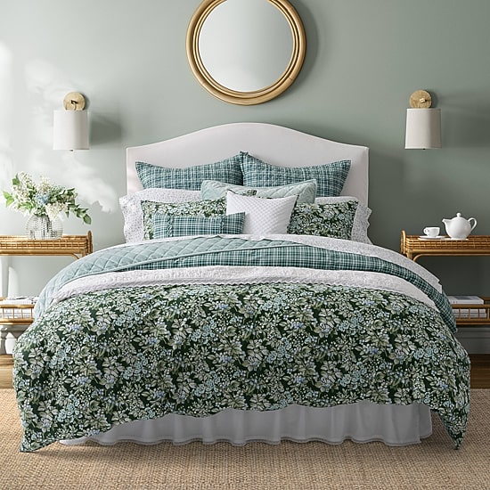 Laura Ashley Bramble Floral 7-pc. Midweight Comforter Set