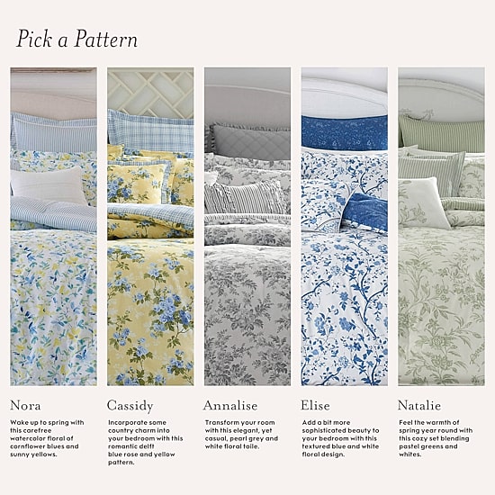 Laura Ashley Bramble Floral 7-pc. Midweight Comforter Set