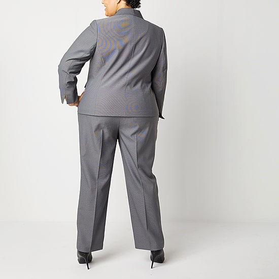 Le Suit Straight Leg Womens-Plus 2-pc. Pant Suit