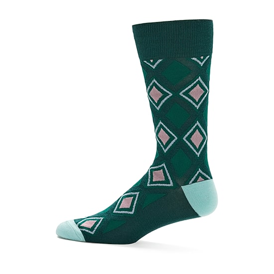 J. Ferrar Dress Mens 1 Pair Crew Socks