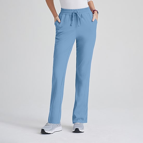 Skechers Skp623 Gamma 6-Pocket Mid-Rise Tapered Leg Womens Tag Free Stretch Fabric Moisture Wicking Scrub Pant
