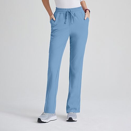 Skechers Skp623 Gamma 6-Pocket Mid-Rise Tapered Leg Womens Plus Tall Tag Free Stretch Fabric Moisture Wicking Scrub Pant, 3x-large, Blue