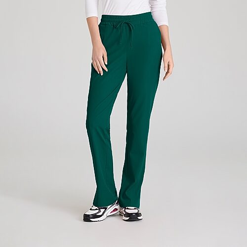 Skechers Skp623 Gamma 6-Pocket Mid-Rise Tapered Leg Womens Plus Tall Tag Free Stretch Fabric Moisture Wicking Scrub Pant, 4x-large, Green