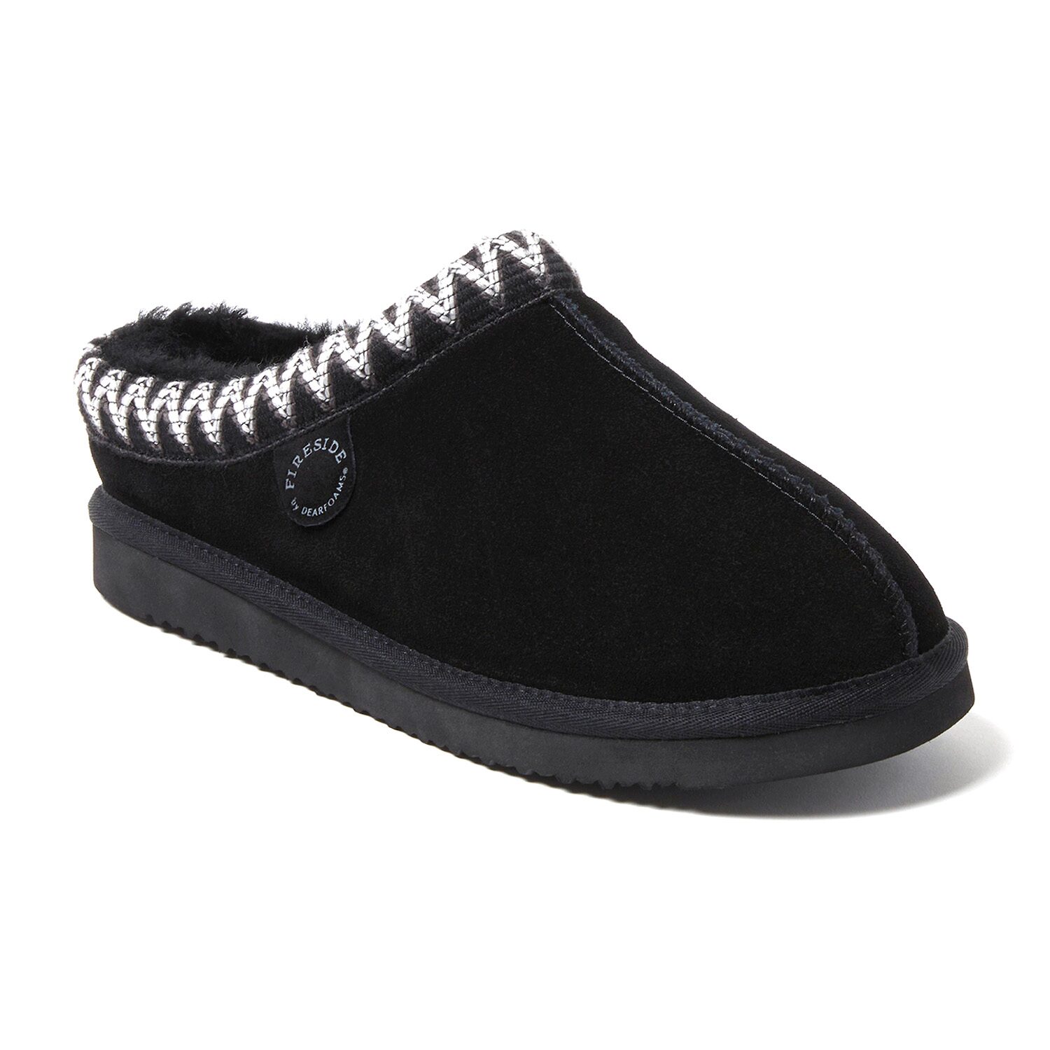 Dearfoams Grafton Mens Memory Foam Clog Slippers