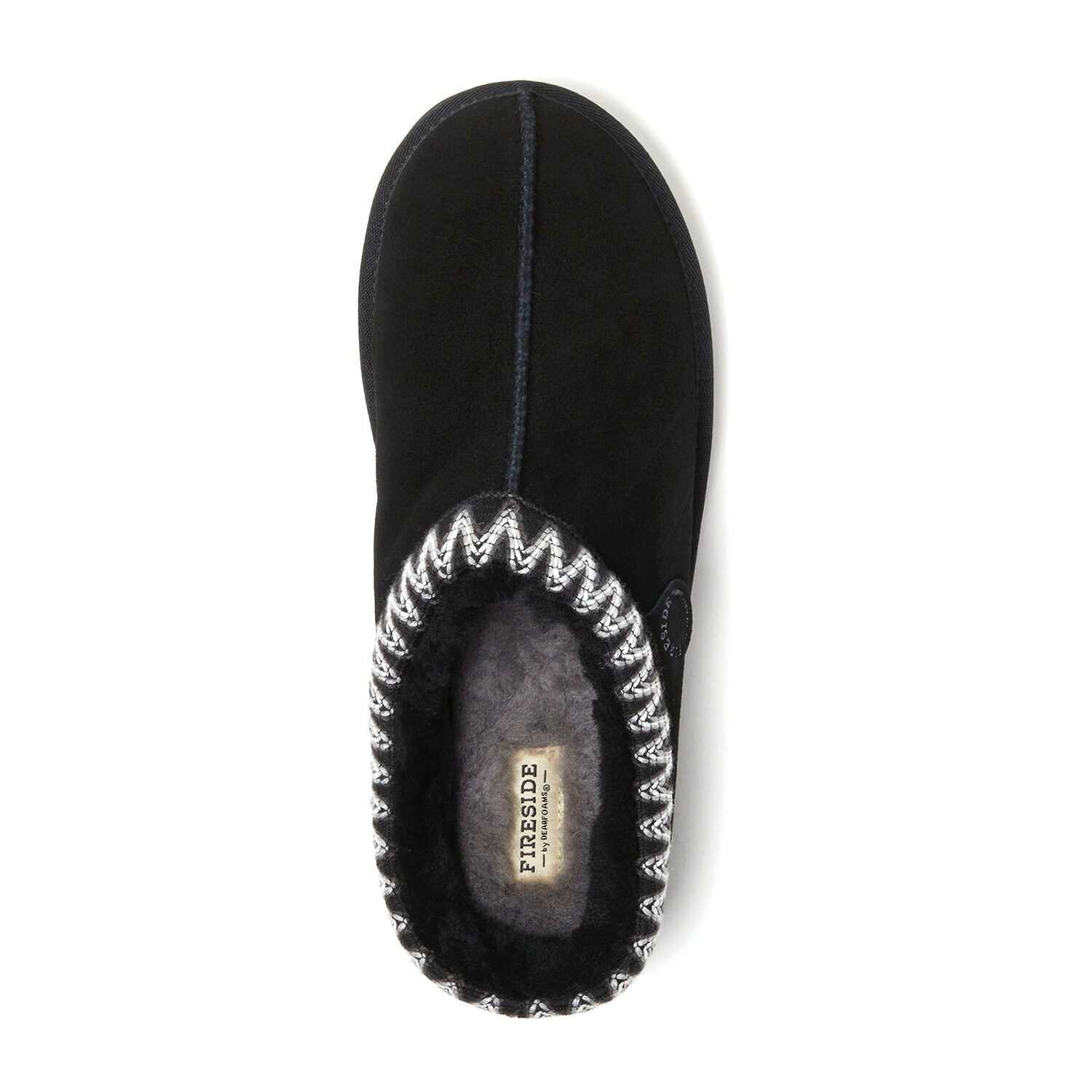 Dearfoams Grafton Mens Memory Foam Clog Slippers