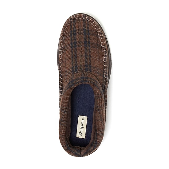 Dearfoams Thompson Mens Memory Foam Clog Slippers