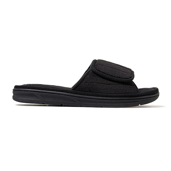 Dearfoams Collin Mens Memory Foam Slip-On Slippers