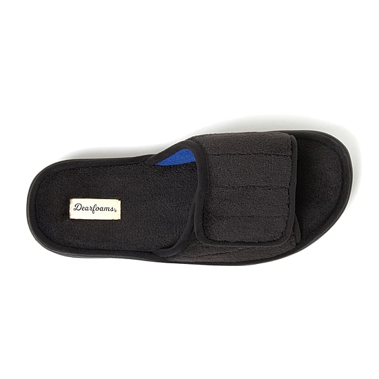 Dearfoams Collin Mens Memory Foam Slip-On Slippers