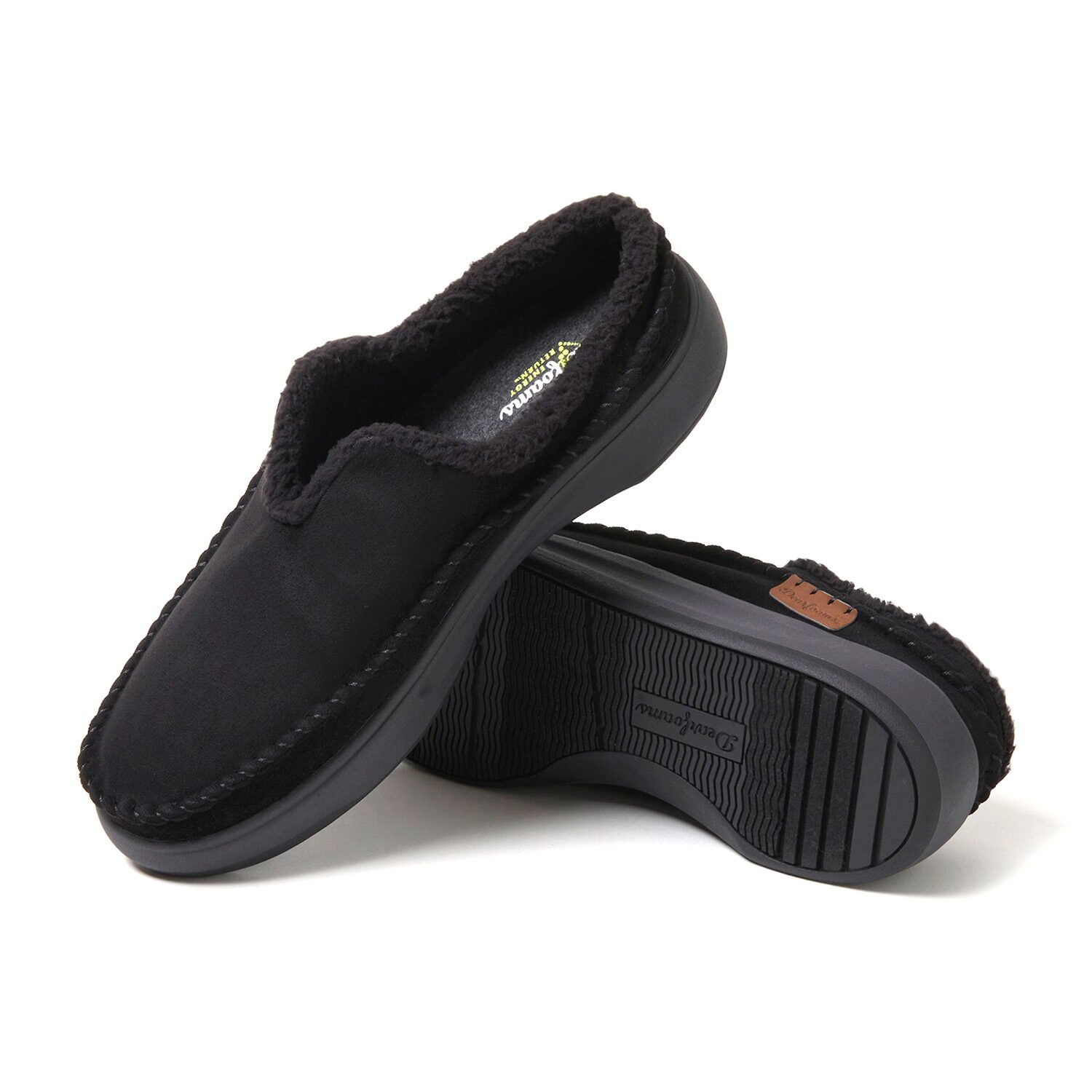 Dearfoams Elm Mens Memory Foam Clog Slippers