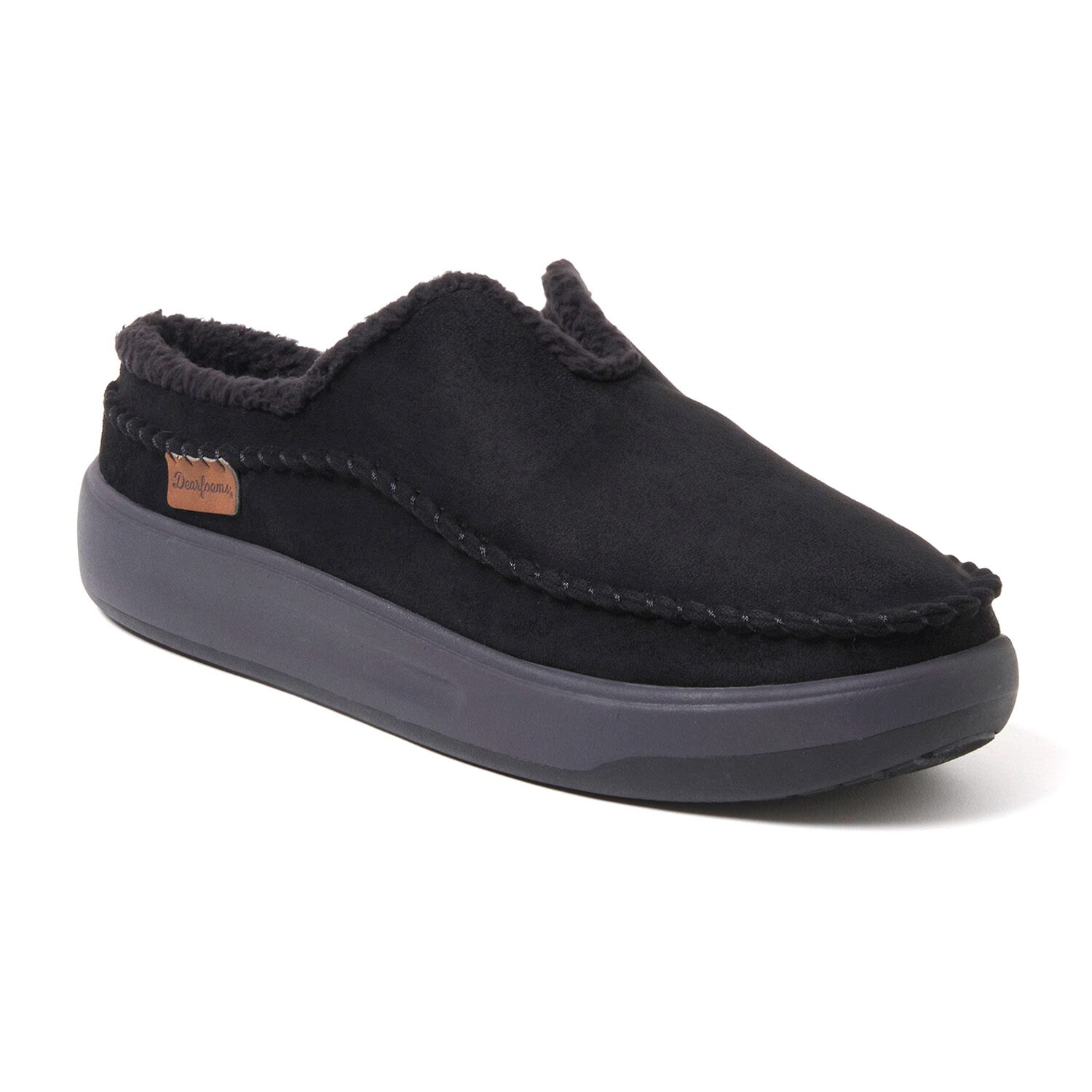Dearfoams Elm Mens Memory Foam Clog Slippers