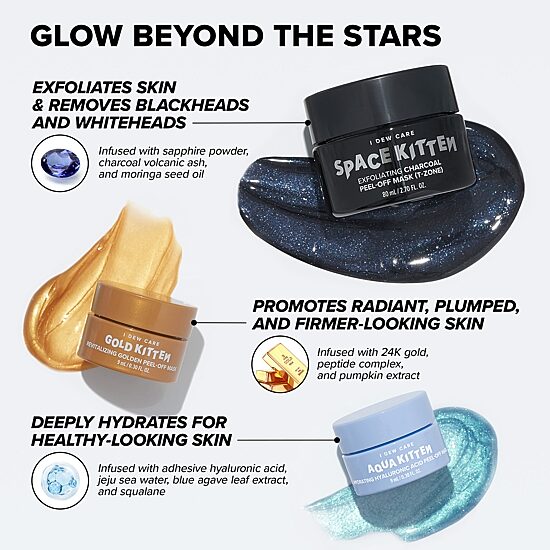 I Dew Care Astro Kitten Peel Off Mask & Headband Set ($40 Value)