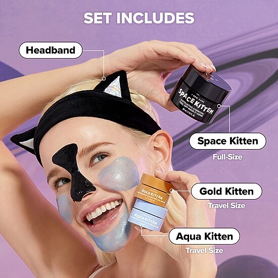 I Dew Care Astro Kitten Peel Off Mask & Headband Set ($40 Value)