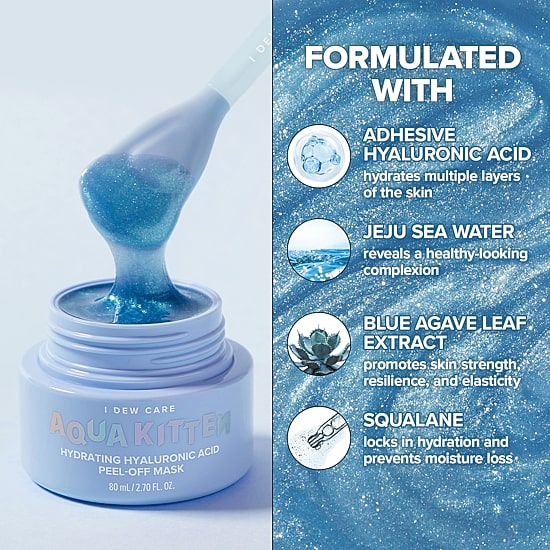I Dew Care Aqua Kitten Hydrating Hyaluronic Acid Peel-Off Mask