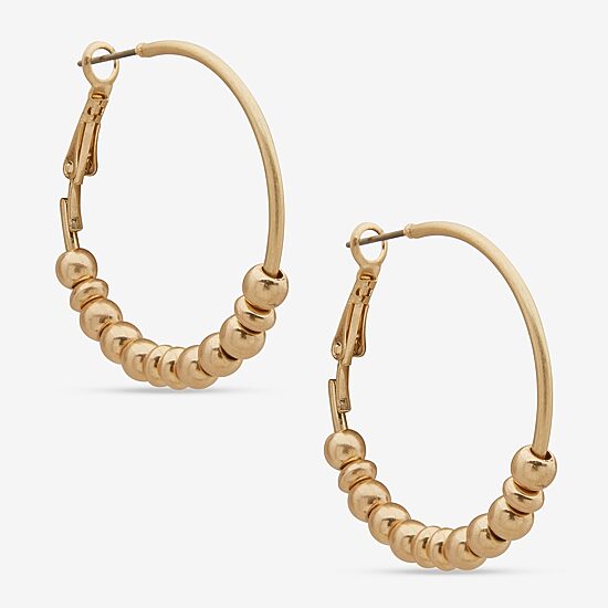 A.N.A Womens 36.8mm Hoop Earrings