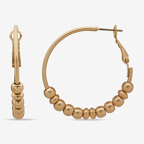 A.N.A Womens 36.8mm Hoop Earrings