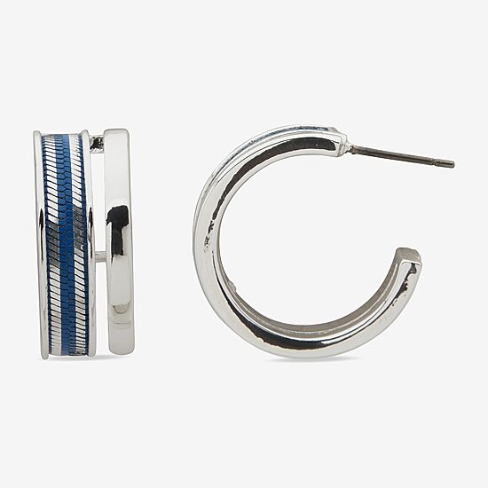 Worthington Womens 65.5mm Hoop Earrings