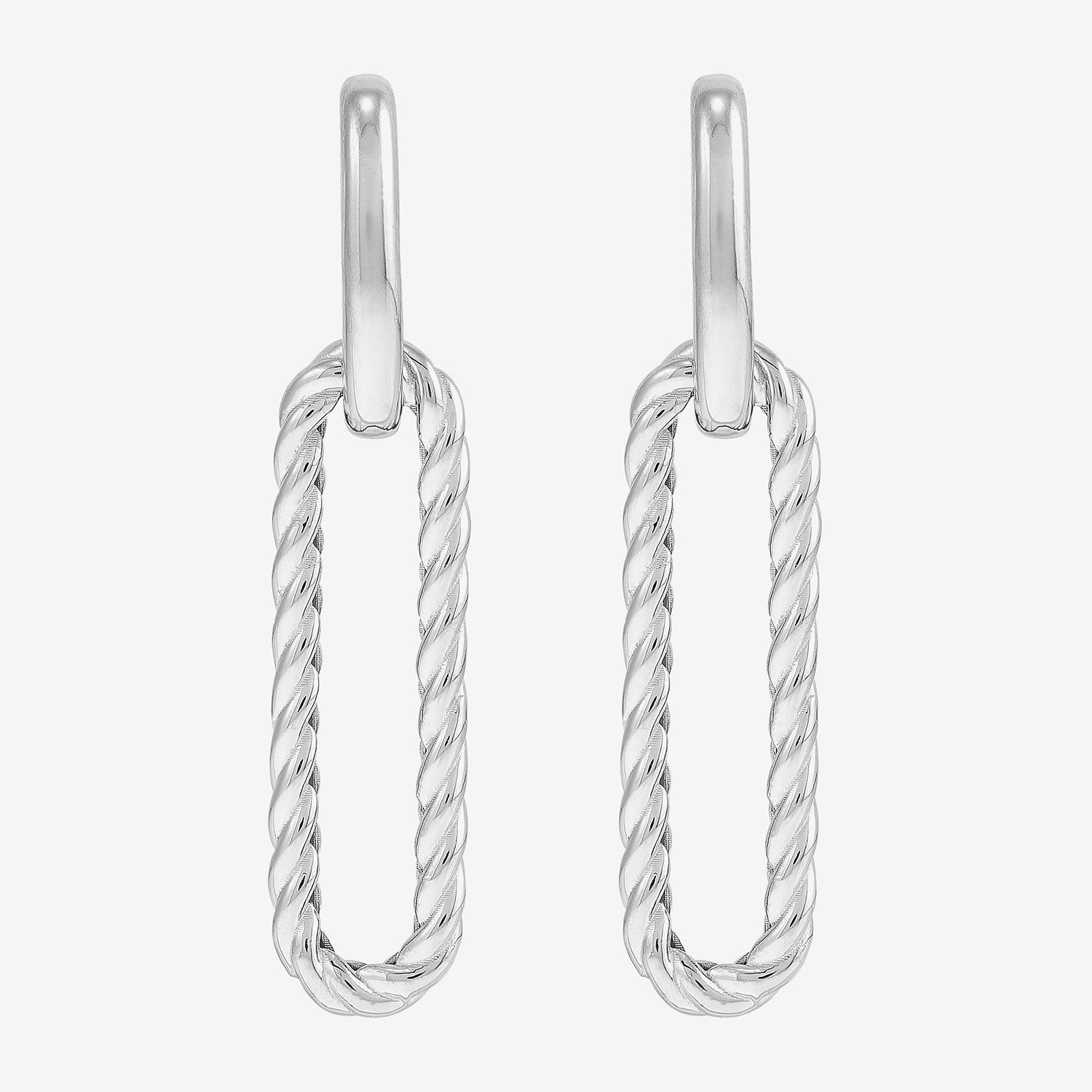 Silver Addiction Womens Sterling Silver Drop Earrings