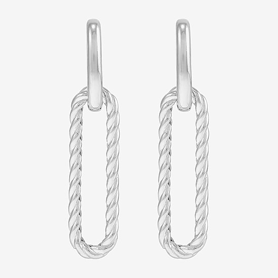 Silver Addiction Womens Sterling Silver Drop Earrings