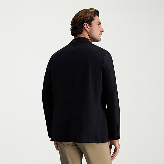 Haggar Smart Wash Tailored Highland Mens Stretch Fabric Modern Fit Blazer