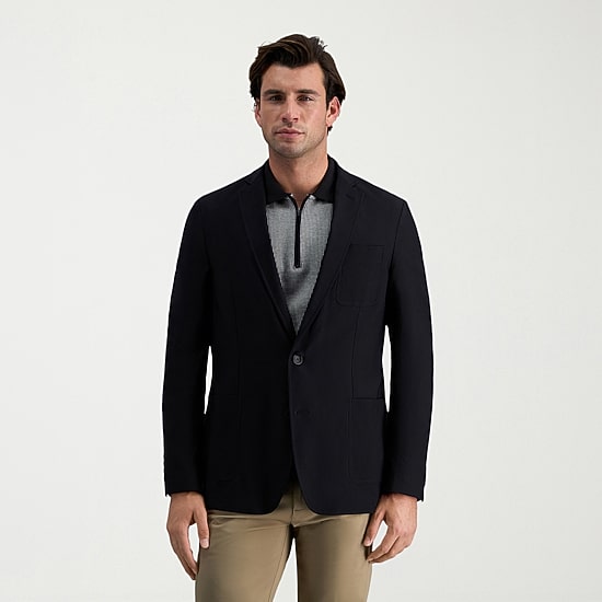 Haggar Smart Wash Tailored Highland Mens Stretch Fabric Modern Fit Blazer