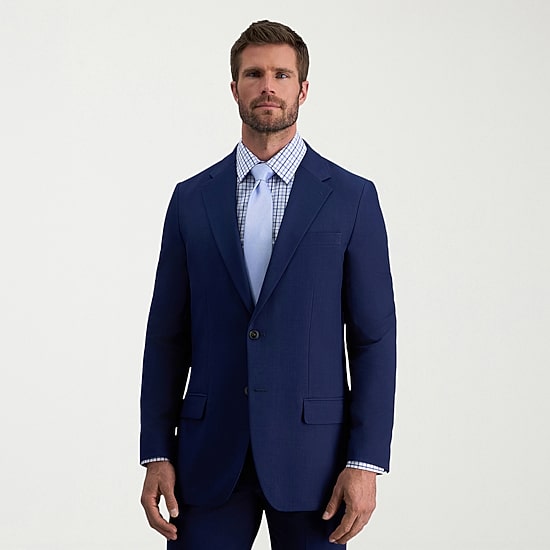 Haggar Smart Wash Premium Mens Stretch Fabric Classic Fit Suit Jacket