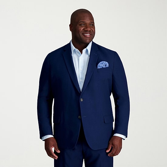 Haggar Smart Wash With Repreve Mens Big and Tall Classic Fit Suit Jacket