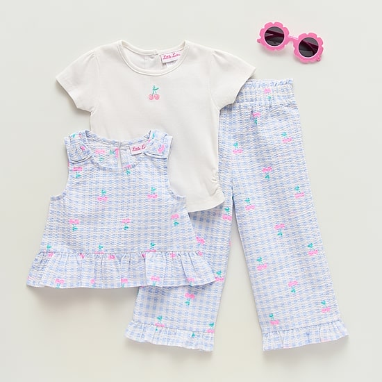 Little Lass Baby Girls 4-pc. Pant Set
