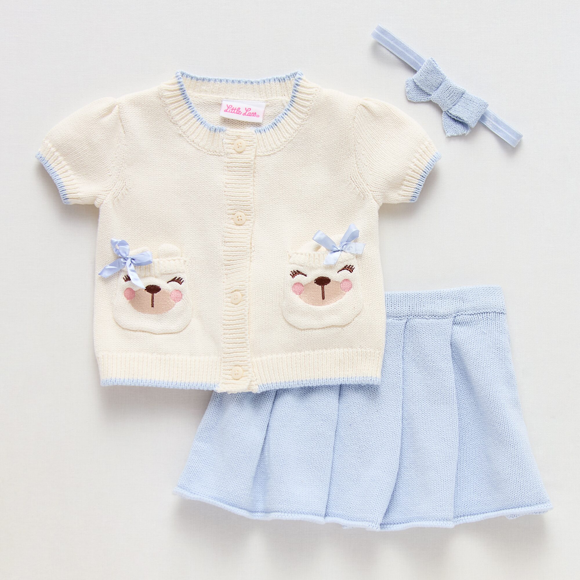 Little Lass Baby Girls 3-pc. Skirt Set