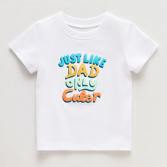 Okie Dokie Baby Boys Round Neck Short Sleeve Regular Fit Graphic T-Shirt