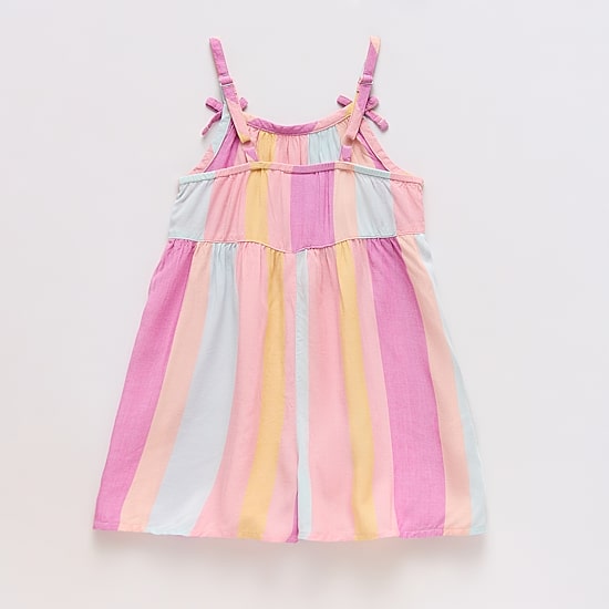 Okie Dokie Toddler & Little Girls Sleeveless Striped Romper