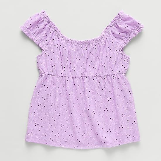 Thereabouts Little & Big Kid Girls Scoop Neck Sleeveless Blouse