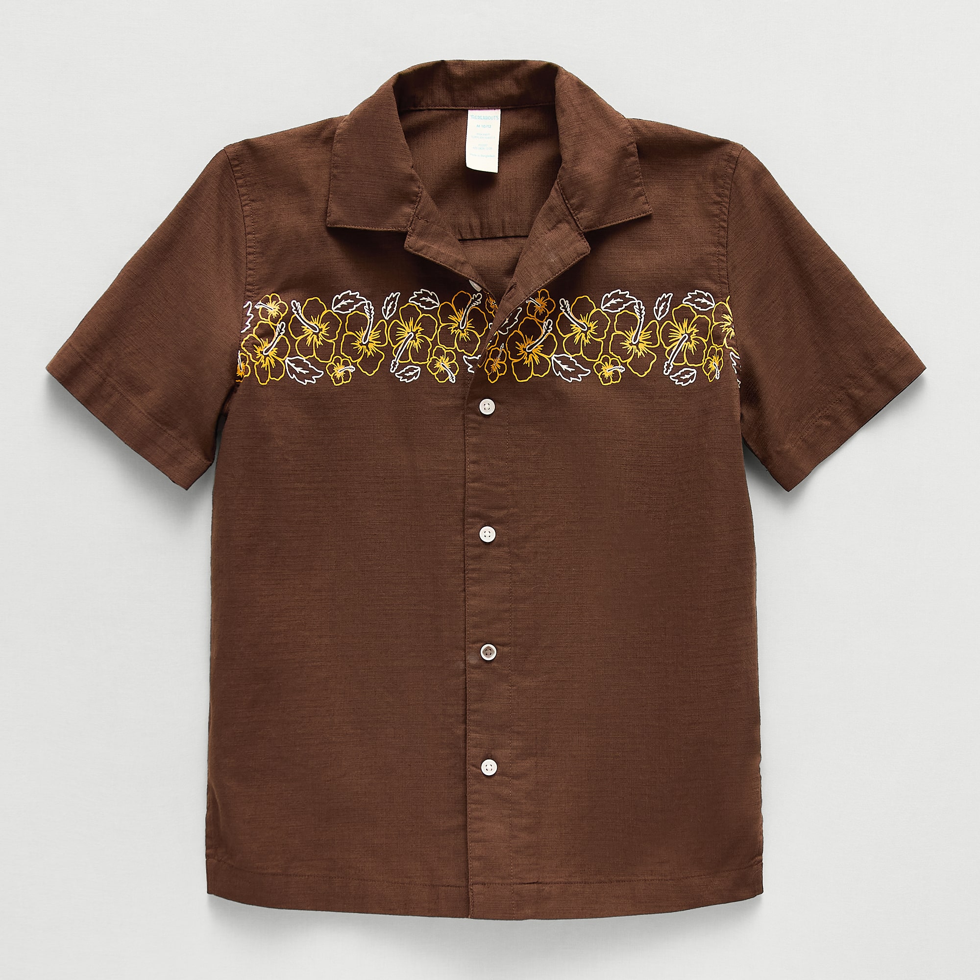 Thereabouts Little & Big Kid Boys Short Sleeve Regular Fit Button-Down Shirt