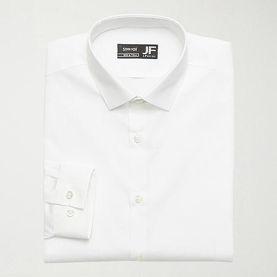 J. Ferrar Ultra Comfort Big & Tall Mens Regular Fit Stretch Fabric Wrinkle Free Long Sleeve Dress Shirt
