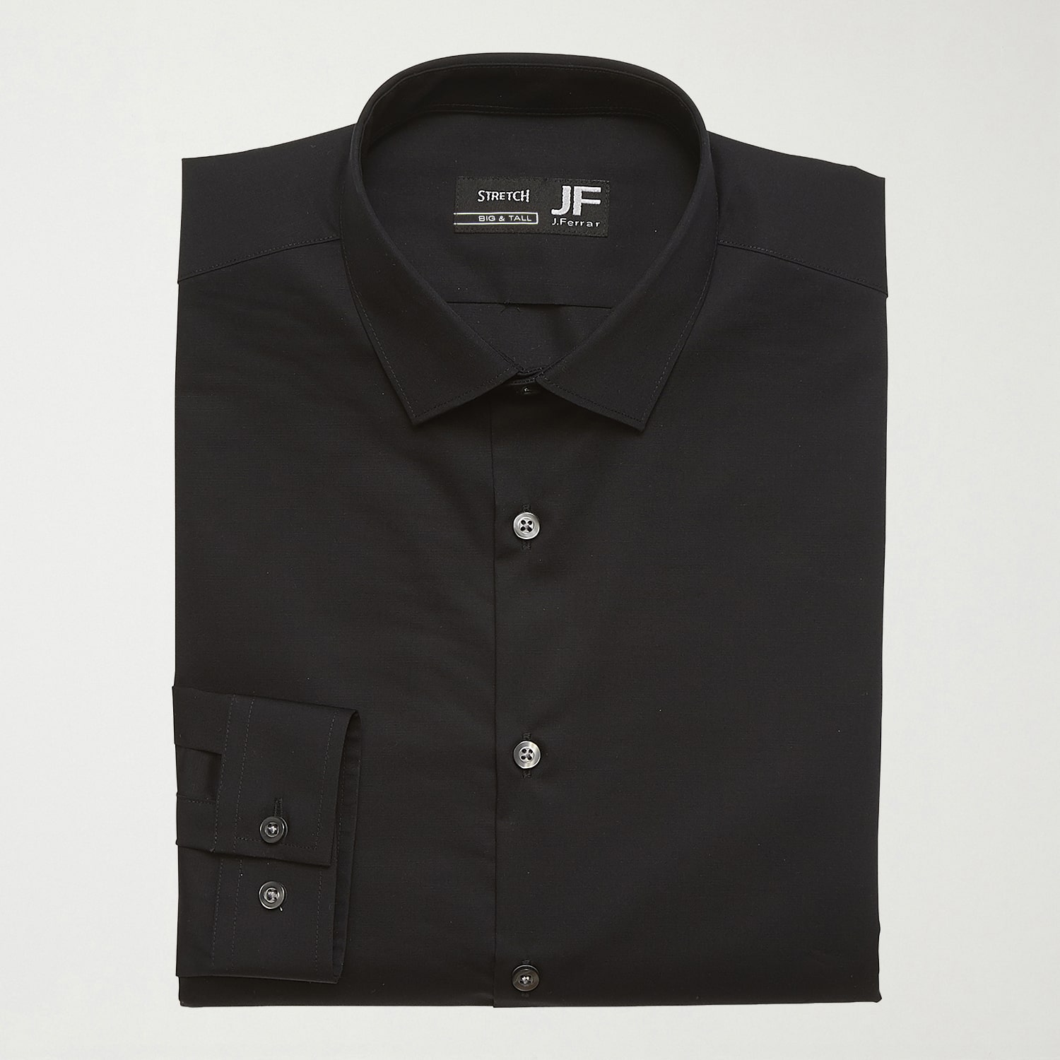 J. Ferrar Ultra Comfort Big & Tall Mens Regular Fit Stretch Fabric Wrinkle Free Long Sleeve Dress Shirt