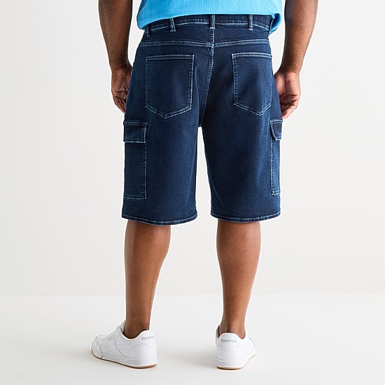 Shaquille O'Neal XLG™ Denim Mens 12" Big and Tall Cargo Short
