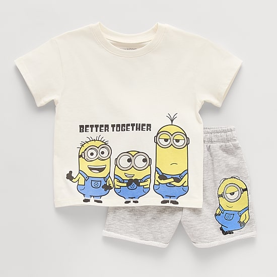 Grayson Little Toddler Boys Minions 2-pc. Short Set
