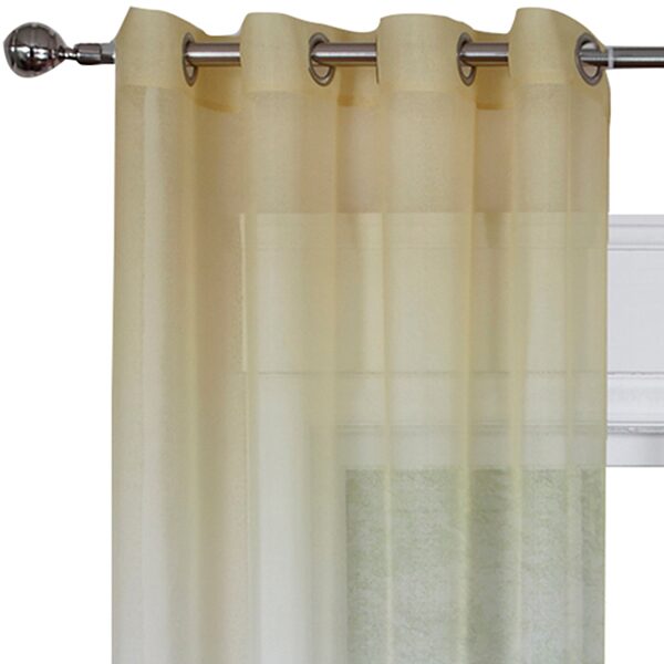 Rainbow Grommet Top Sheer Single Curtain Panel