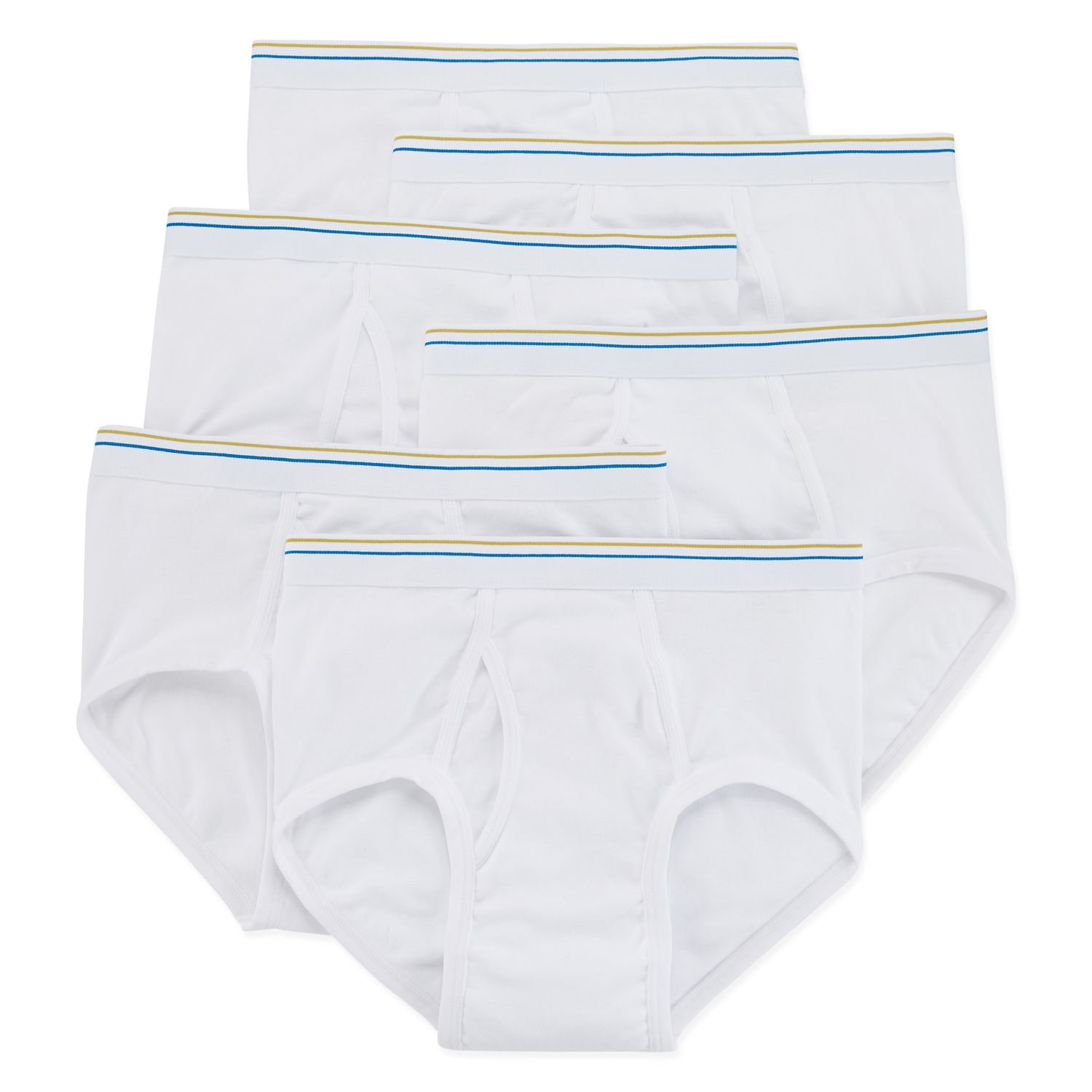 Stafford® 6 Pair Blended Cotton Full-Cut Briefs