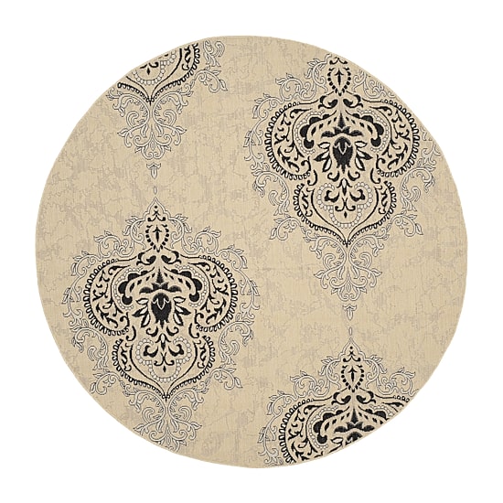 Safavieh Courtyard Collection Dedrick Medallion Indoor/Outdoor Round Area Rug