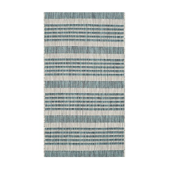 Safavieh Courtyard Collection Major Stripe Indoor/Outdoor Area Rug